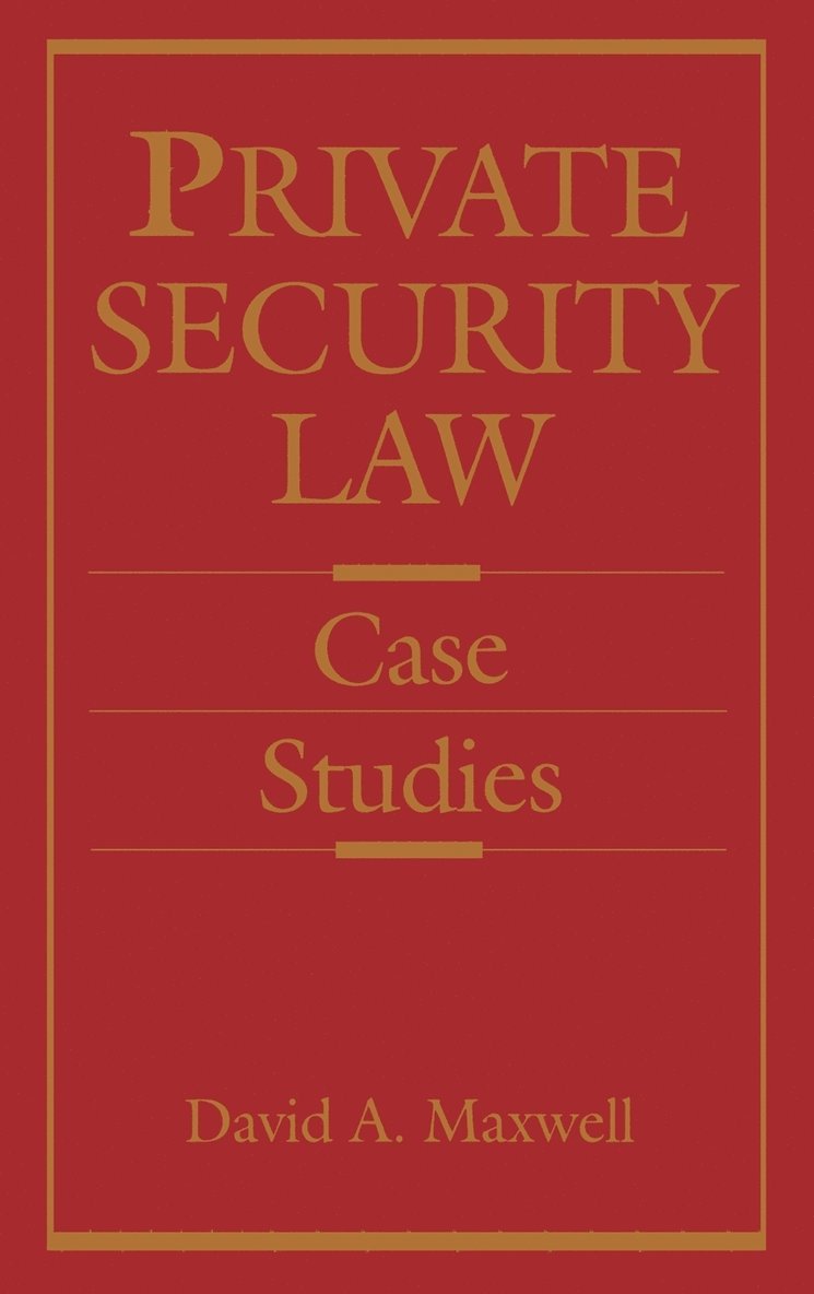 Private Security Law 1