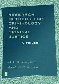 bokomslag Research Methods for Criminology and Criminal Justice