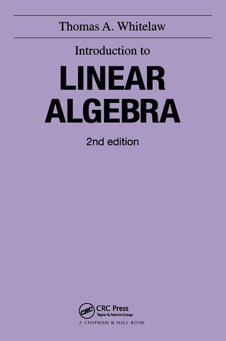 Introduction to Linear Algebra, 2nd edition 1