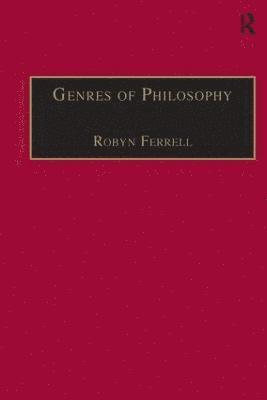 Robyn Ferrell - Genres of Philosophy, Inbunden
