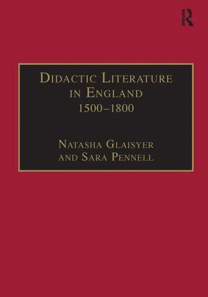 Sara Pennell, Natasha Glaisyer - Didactic Literature in England 1500–1800, Inbunden