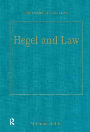 Michael Salter - Hegel and Law, Inbunden