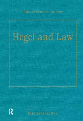 bokomslag Hegel and Law