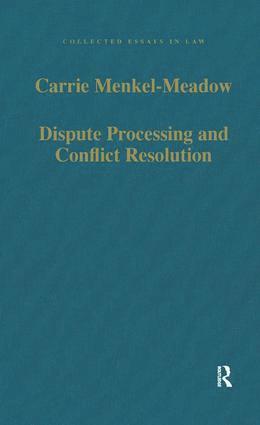 Dispute Processing and Conflict Resolution 1