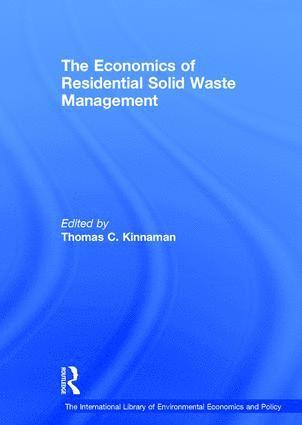 bokomslag Economics of Residential Solid Waste Management