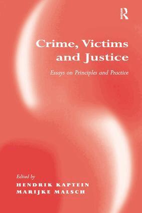 Marijke Malsch, Hendrik Kaptein - Crime, Victims and Justice, Inbunden