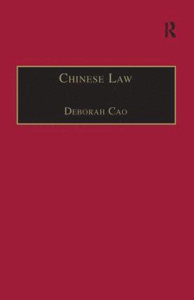 bokomslag Chinese Law