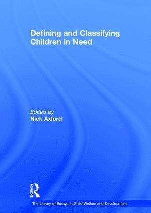 bokomslag Defining and Classifying Children in Need