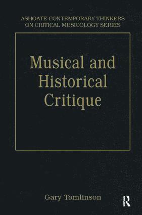 Music and Historical Critique 1