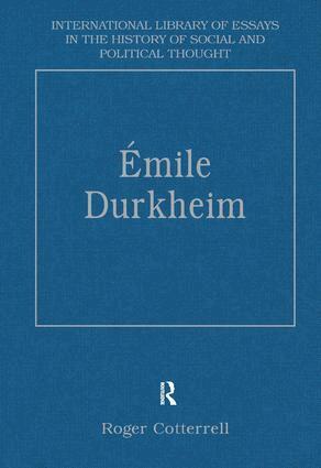 Roger Cotterrell - Émile Durkheim, Inbunden