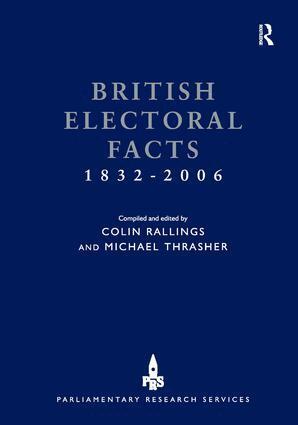 Colin Rallings, Michael Thrasher - British Electoral Facts 1832-2006, Inbunden