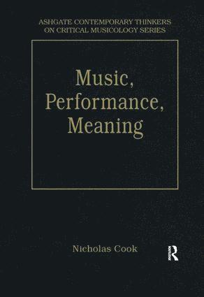 Music, Performance, Meaning 1