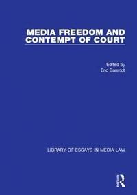 bokomslag Media Freedom and Contempt of Court