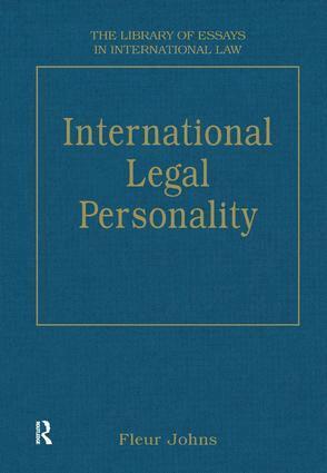 Fleur Johns - International Legal Personality, Inbunden