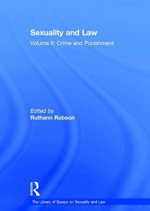 Ruthann Robson - Sexuality and Law, Inbunden