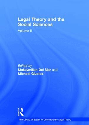 MaksymilianDel Mar - Legal Theory and the Social Sciences, Inbunden