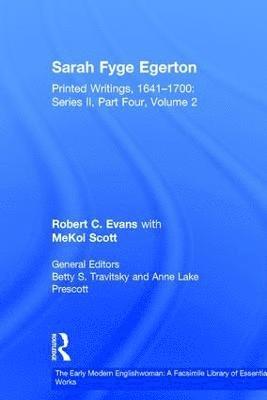 Robert C. Evans - Sarah Fyge Egerton, Inbunden