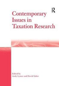 bokomslag Contemporary Issues in Taxation Research