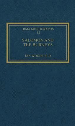 Ian Woodfield - Salomon and the Burneys, Inbunden