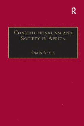 bokomslag Constitutionalism and Society in Africa