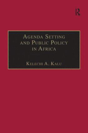 bokomslag Agenda Setting and Public Policy in Africa