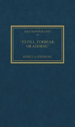 bokomslag 'To fill, forbear, or adorne'