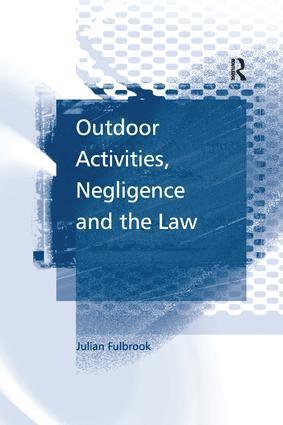 bokomslag Outdoor Activities, Negligence and the Law