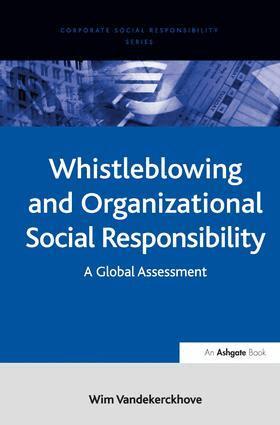 Wim Vandekerckhove - Whistleblowing and Organizational Social Responsibility, Inbunden