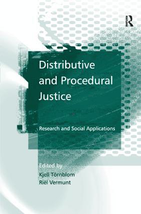 bokomslag Distributive and Procedural Justice