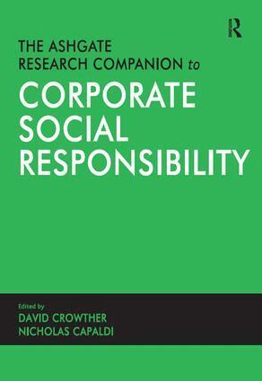 Nicholas Capaldi, David Crowther - Ashgate Research Companion to Corporate Social Responsibility, Inbunden