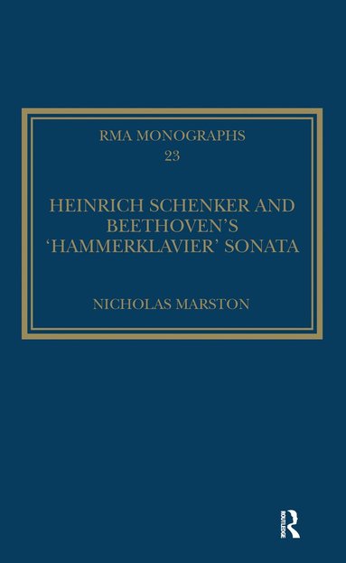 bokomslag Heinrich Schenker and Beethoven's 'Hammerklavier' Sonata