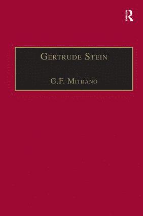 bokomslag Gertrude Stein