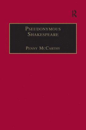 bokomslag Pseudonymous Shakespeare