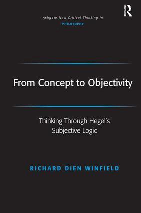Richard Dien Winfield - From Concept to Objectivity, Inbunden