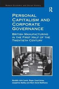 bokomslag Personal Capitalism and Corporate Governance