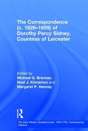 bokomslag Correspondence (c. 1626?1659) of Dorothy Percy Sidney, Countess of Leicester