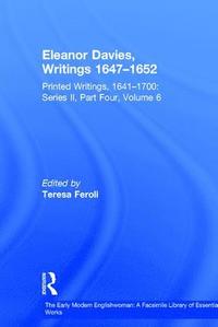 bokomslag Eleanor Davies, Writings 1647-1652