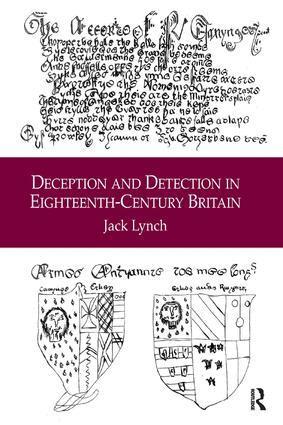 Jack Lynch - Deception and Detection in Eighteenth-Century Britain, Inbunden