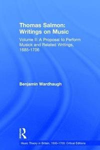 bokomslag Thomas Salmon: Writings on Music