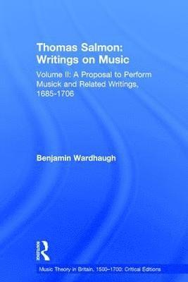 Thomas Salmon: Writings on Music 1