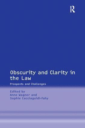 bokomslag Obscurity and Clarity in the Law