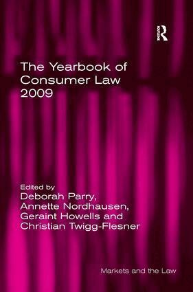 Annette Nordhausen, Geraint Howells, Deborah Parry - Yearbook of Consumer Law 2009, Inbunden