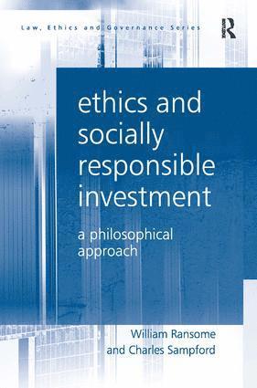 bokomslag Ethics and Socially Responsible Investment