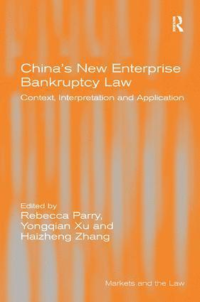 bokomslag China's New Enterprise Bankruptcy Law