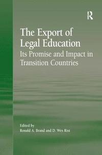 bokomslag The Export of Legal Education