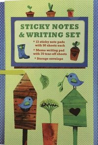 bokomslag Sticky Notes and Writing Set: Pretty Garden: Fabulous Wallet-Style Folder Containing 13 Sticky Notepads, a Tear-Off Writing Pad, and Storage Envelope.