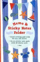 Memo & Sticky Notes Folder: Nautical: Small Folder Containing 7 Sticky Notepads, a Tear-Off Lined Writing Pad, and Gel Pen. 1