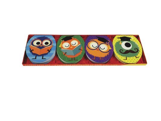 Pocket Note Set of 4 Mini-Pads: School Monsters: A Fabulous Collection of 4 Mini-Pads 1