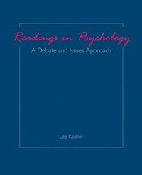 bokomslag Readings in Psychology: A Debate and Issues Approach