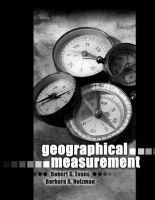 Robert Evans, Barbara Holzman - Geographical Measurement, Häftad